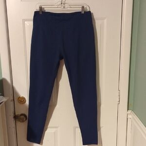 Baleaf XL Navy Blue Athletic Yoga Pilates Pants Fleece Lined Stretchy
